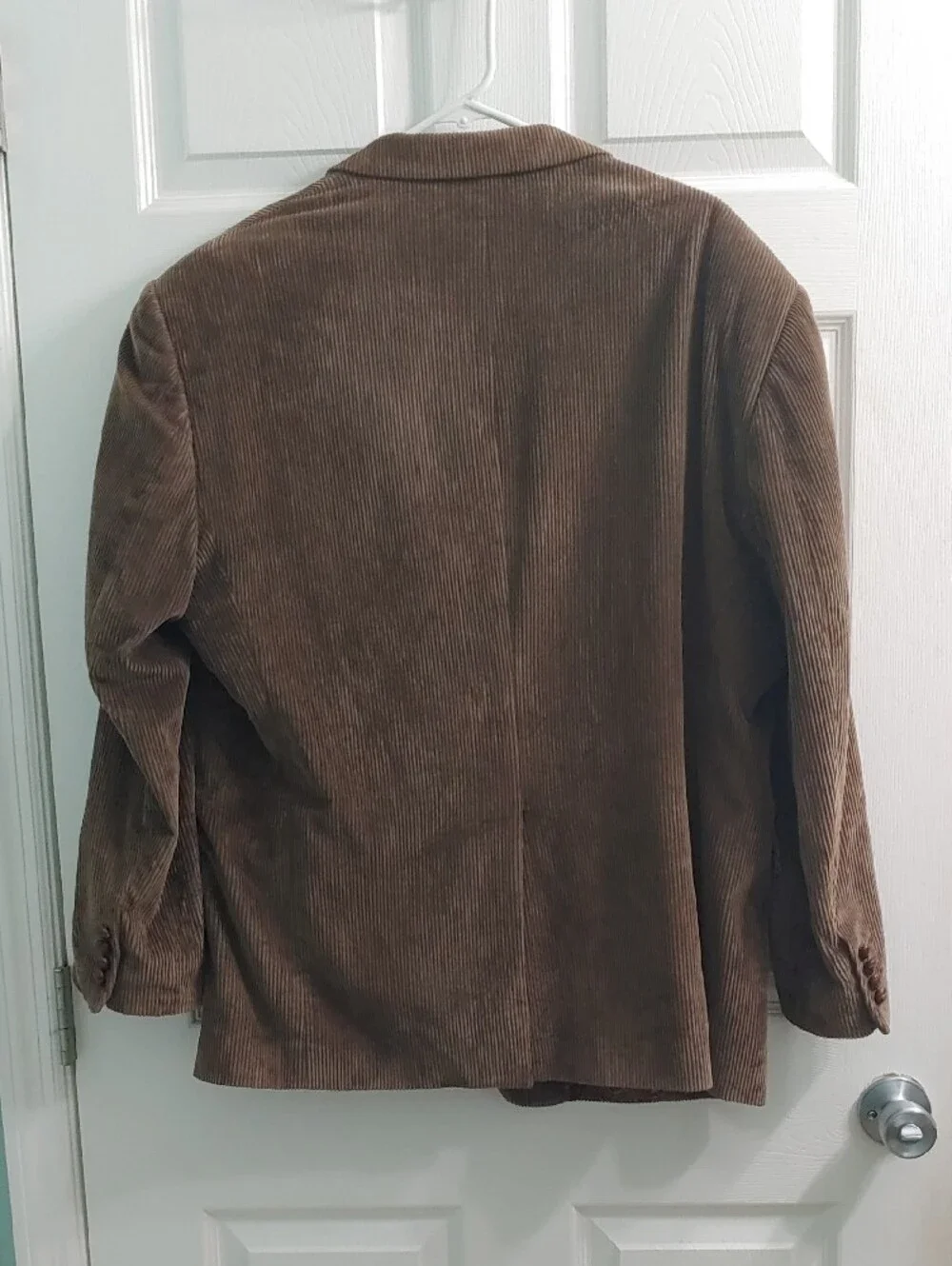 Vintage Ralph Lauren Corduroy Blazer Brown Paisley Lined Men's Size 44S